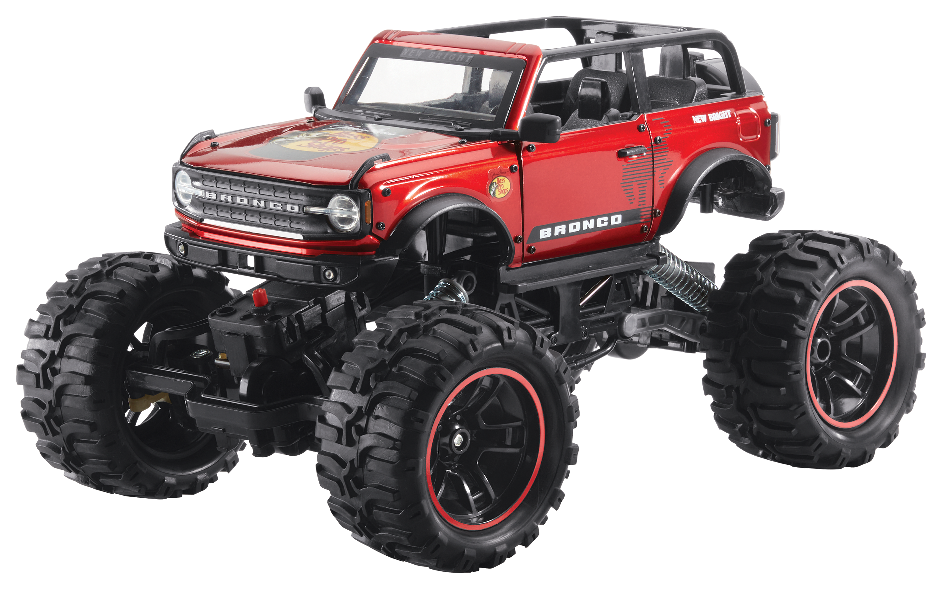 Bass Pro Shops Red Heavy-Metal Ford Bronco 1:14 Remote-Control Truck ...
